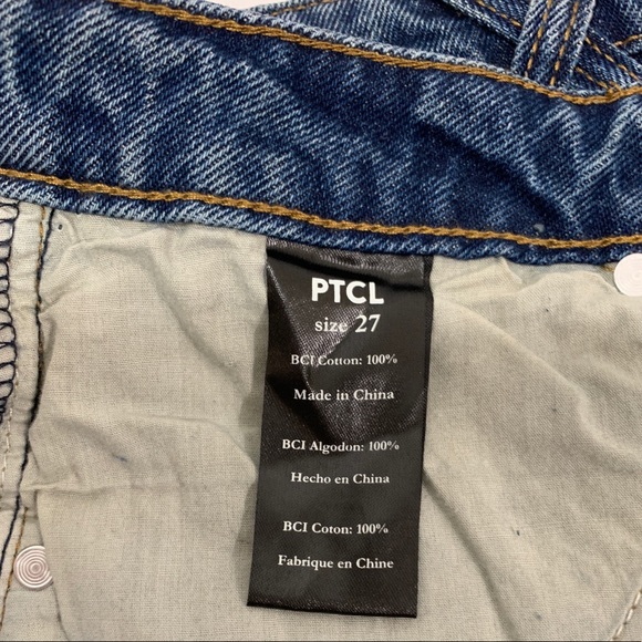 PTCL High Rise Mom Fit | Distressed Denim Jeans - Picture 7 of 7